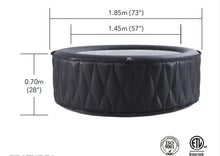 Load image into Gallery viewer, MSPA - MONT BLANC, PREMIUM SERIES, Inflatable Hot Tub & Spa, 118 Air Bubble System, One Piece Quick Setup, Round - 4 Persons