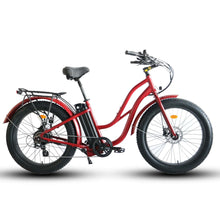 Load image into Gallery viewer, Coastal Cruiser - Fat Tire Step Thru 26x4 - 52v Beach Cruiser Electric Bike