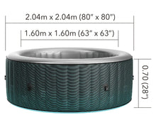 Load image into Gallery viewer, MSPA - STARRY, COMFORT SERIES, Inflatable Hot Tub & Spa, 138 Air Bubble System, LED, One Piece Quick Setup, Round - 6 Persons