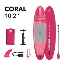 Load image into Gallery viewer, Aqua Marina BT-23COPR Coral 10'2" (Raspberry) Advanced All-around Inflatable Stand Up Paddle Board