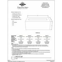 Load image into Gallery viewer, Fire Pit Art Linear 36" - LN36