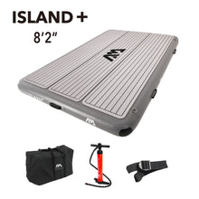 Load image into Gallery viewer, Aqua Marina, Air Platform - ISLAND+ 8’2″ - Inflatable SUP Package, including Carry Bag, Paddle, Fin, Pump & Safety Harness - BT-I250P