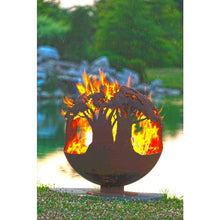 Load image into Gallery viewer, The Fire Pit Gallery Tree of Life Sphere Flat Steel Base - 7010009