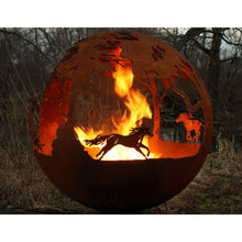 Load image into Gallery viewer, The Fire Pit Gallery Wildfire - Horse Themed Sphere - 7010020