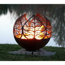 Load image into Gallery viewer, The Fire Pit Gallery Autumn Sunset Leaf Sphere - 7010028