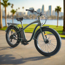 Load image into Gallery viewer, Coastal Cruiser - Fat Tire Step Over 26x4 - 52v Beach Cruiser Electric Bike