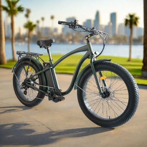 Coastal Cruiser - Fat Tire Step Over 26x4 - 52v Beach Cruiser Electric Bike