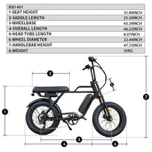 Load image into Gallery viewer, Coastal Cruiser - Ripper 2 - 48V 750W Moto Style Electric Bike