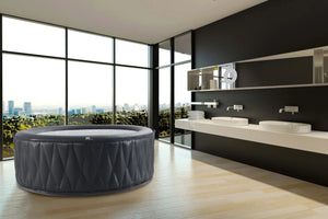 MSPA - MONT BLANC, PREMIUM SERIES, Inflatable Hot Tub & Spa, 118 Air Bubble System, One Piece Quick Setup, Round - 4 Persons