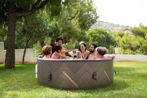 MSPA - MONO, FRAME SERIES, Rigid Inflatable Hot Tub & Spa, Wi-Fi, App Controlled, 138 Air Bubble System – 6 Person