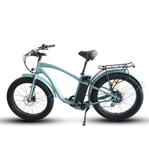 Coastal Cruiser - Fat Tire Step Over 26x4 - 52v Beach Cruiser Electric Bike