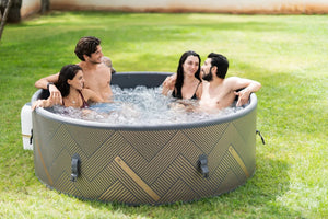 MSPA - MONO, FRAME SERIES, Rigid Inflatable Hot Tub & Spa, Wi-Fi, App Controlled, 138 Air Bubble System – 6 Person