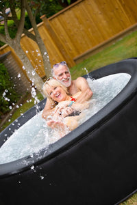 MSPA - MONT BLANC, PREMIUM SERIES, Inflatable Hot Tub & Spa, 118 Air Bubble System, One Piece Quick Setup, Round - 4 Persons