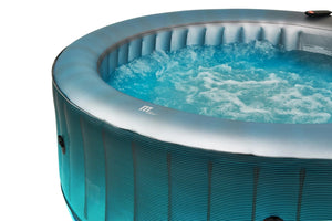 MSPA - STARRY, COMFORT SERIES, Inflatable Hot Tub & Spa, 138 Air Bubble System, LED, One Piece Quick Setup, Round - 6 Persons