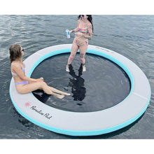Load image into Gallery viewer, Paradise Pad Splash Island Inflatable Lake Pad 10&#39;