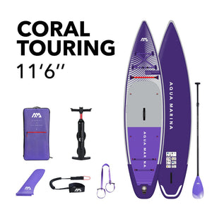 Aqua Marina BT-23CTPN Coral Touring (Night Fade) 11'6" Inflatable Stand Up Paddle Board