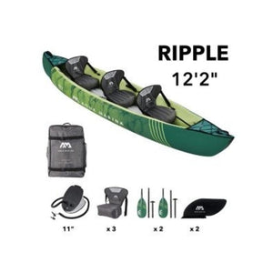 Aqua Marina RI-370 2022 12'2" Ripple 370 Recreational Canoe-3 Person