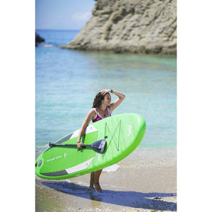 Aqua Marina Stand Up Paddle Board - BREEZE 9'10" - Inflatable SUP Package, including Carry Bag, Paddle, Fin, Pump & Safety Harness - BT-21BRP