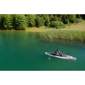 Aqua Marina VERSATILE / HYBRID KAYAK - CASCADE 11'2" - Inflatable KAYAK Package, including Carry Bag, Paddle, Fin, Pump & Safety Harness - BT-21CAP