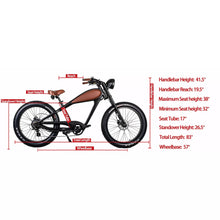 Load image into Gallery viewer, Revibikes Cheetah - Cafe Racer 750W 48V Fat Tire Electric Mountain Bike