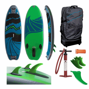 Hala 9'6" ATCHA 96 INFLATABLE WHITEWATER SUP Blue/Green HB21-AT96