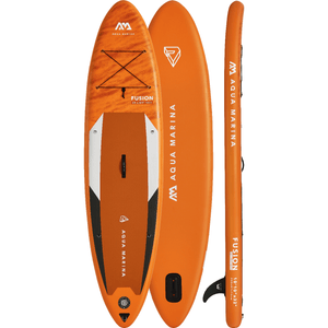 Aqua Marina Stand Up Paddle Board - FUSION 10’10” - Inflatable SUP Package, including Carry Bag, Paddle, Fin, Pump & Safety Harness - BT-21FUP