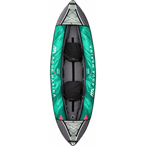 Aqua Marina,2 Person, RECREATIONAL KAYAK - LAXO 10’6″ - Inflatable KAYAK Package, including Carry Bag, Paddle, Fin, Pump & Safety Harness - LA-320