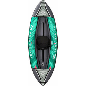 Aqua Marina, 1 Person, RECREATIONAL KAYAK - LAXO 9'4" - Inflatable KAYAK Package, including Carry Bag, Paddle, Fin, Pump & Safety Harness - LA-285