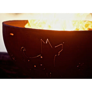Fire Pit Art - Funky Dog