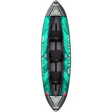 Load image into Gallery viewer, Aqua Marina, 3 Person, RECREATIONAL KAYAK - LAXO 12’6″ - Inflatable KAYAK Package, including Carry Bag, Paddle, Fin, Pump &amp; Safety Harness - LA-380