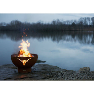 Fire Pit Art Long Horn - LH