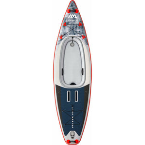 Aqua Marina VERSATILE / HYBRID KAYAK - CASCADE 11'2" - Inflatable KAYAK Package, including Carry Bag, Paddle, Fin, Pump & Safety Harness - BT-21CAP