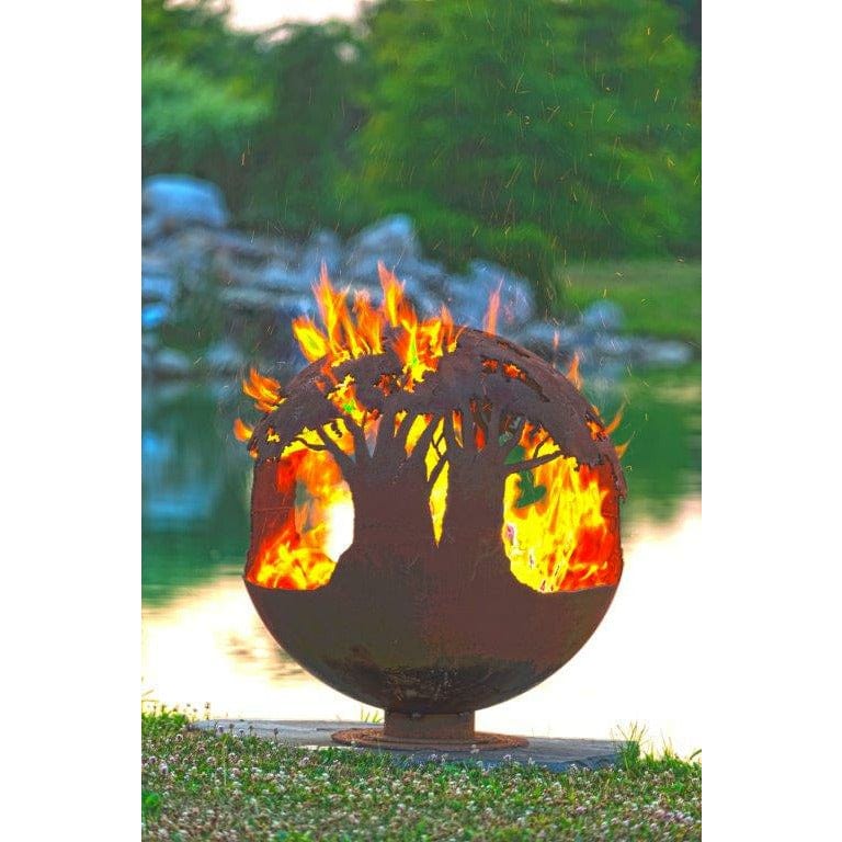 The Fire Pit Gallery Tree of Life Sphere Flat Steel Base - 7010009