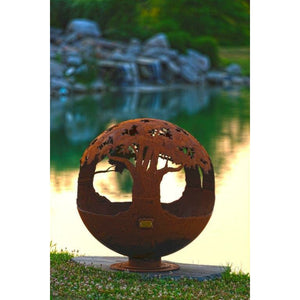 The Fire Pit Gallery Tree of Life Sphere Flat Steel Base - 7010009