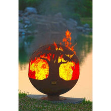 Load image into Gallery viewer, The Fire Pit Gallery Tree of Life Sphere Flat Steel Base - 7010009