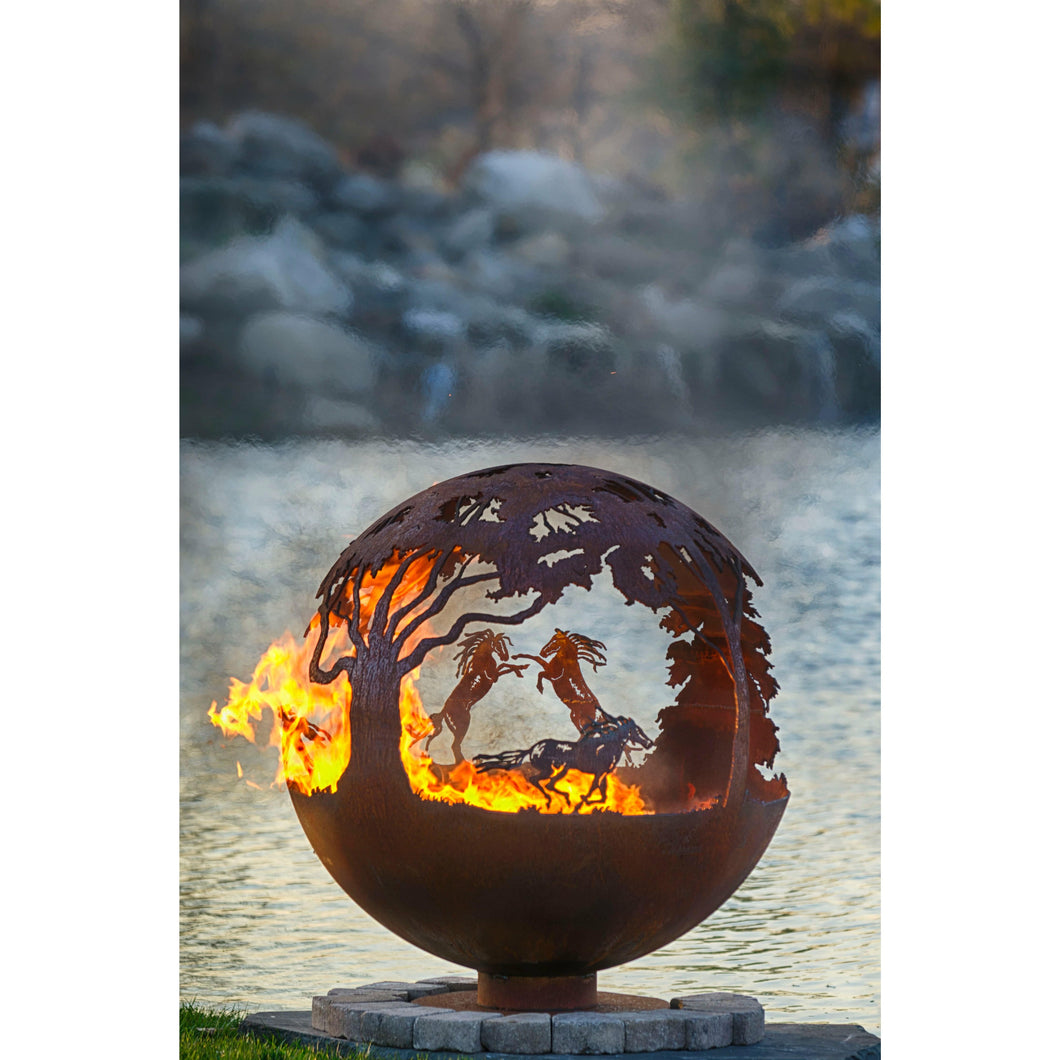 The Fire Pit Gallery Wildfire - Horse Themed Sphere - 7010020