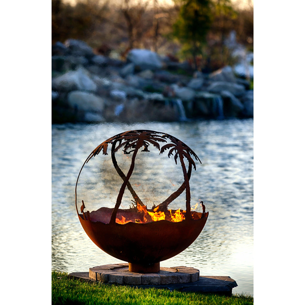 The Fire Pit Gallery Another Day in Paradise Palm Tree Sphere - 7010023