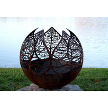 Load image into Gallery viewer, The Fire Pit Gallery Autumn Sunset Leaf Sphere - 7010028