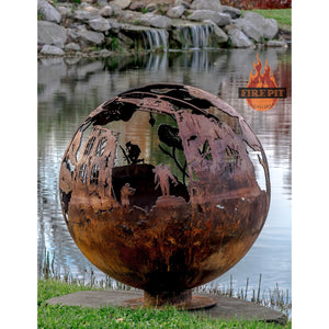 The Fire Pit Gallery Lest We Forget – Remembrance Day 37" Sphere - 7010040-37F